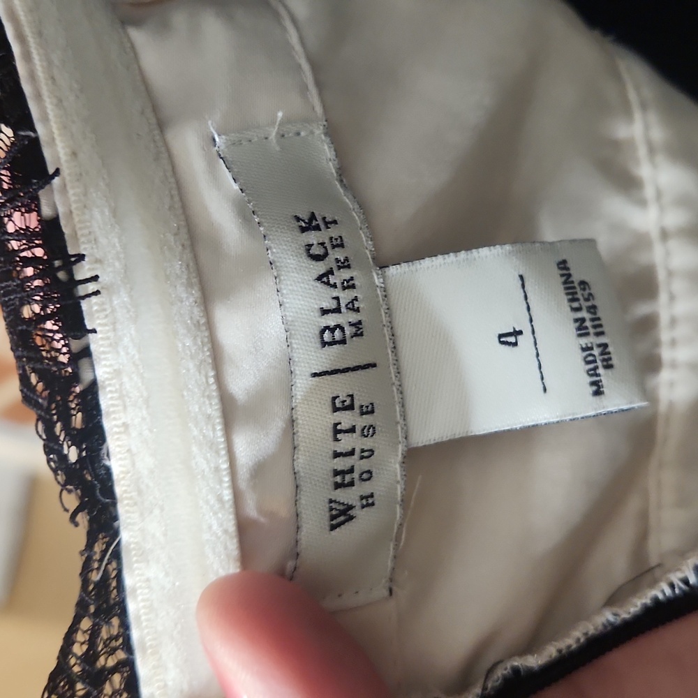 White House Black Market Strapless Dress, Size 4 - Picture 5 of 7